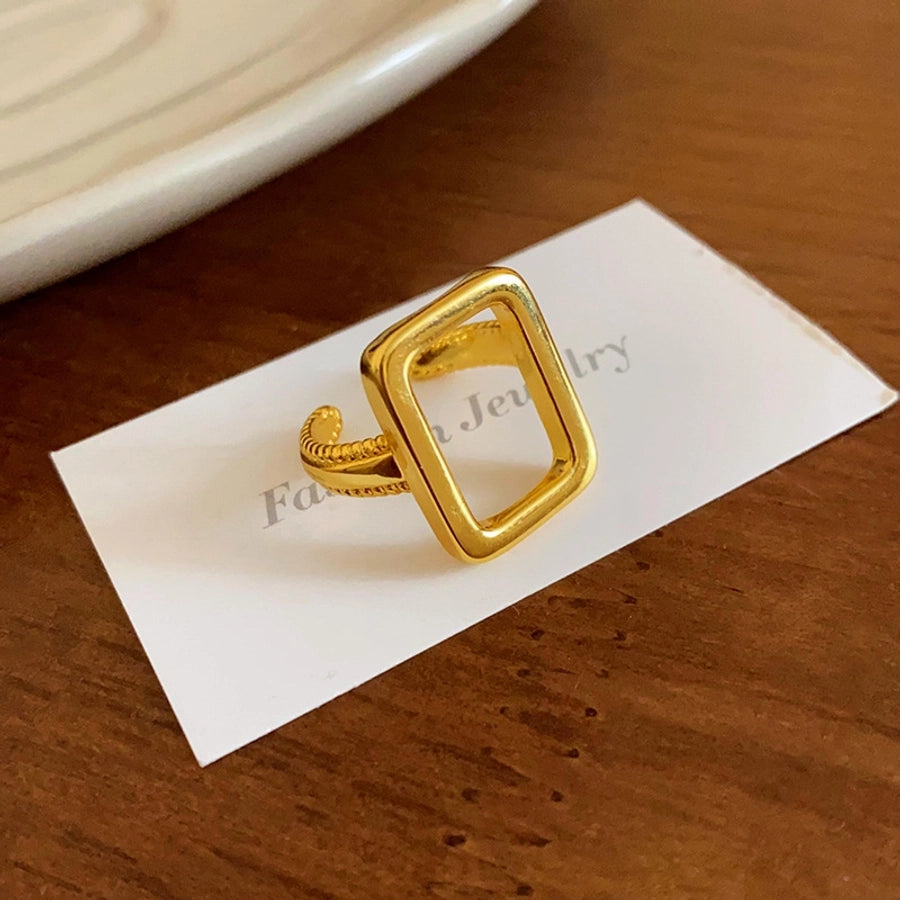 Copper Plating Geometric Open Rings