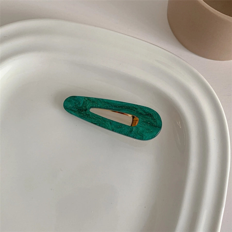 simple style flower acetic acid sheets printing hair clip 1 piece