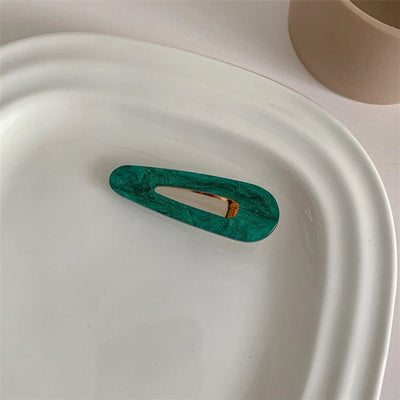 simple style flower acetic acid sheets printing hair clip 1 piece