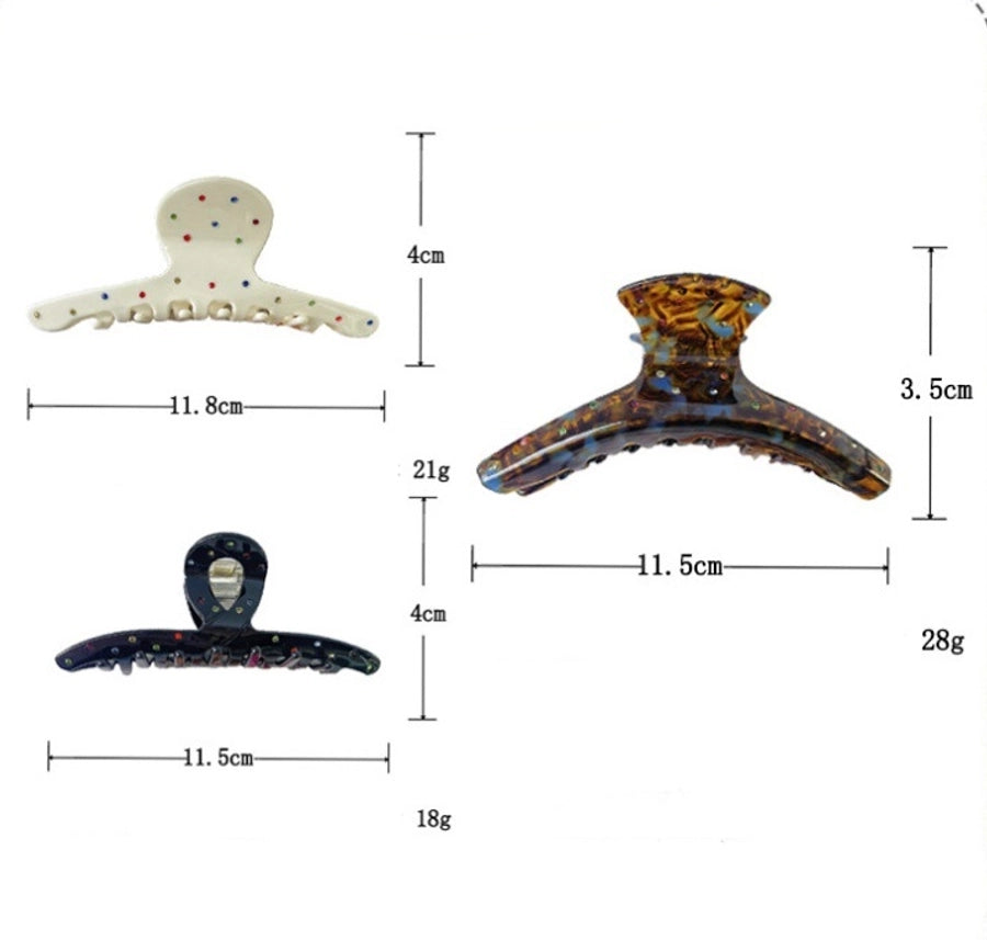 Women's Simple Style Geometric Solid Color Acetic acid sheets Hair Claws