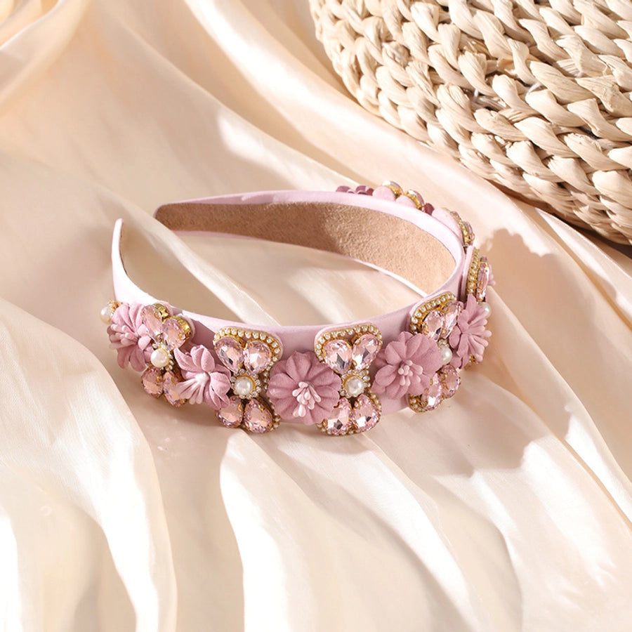 fashion geometric cloth handmade rhinestones hair band 1 piece