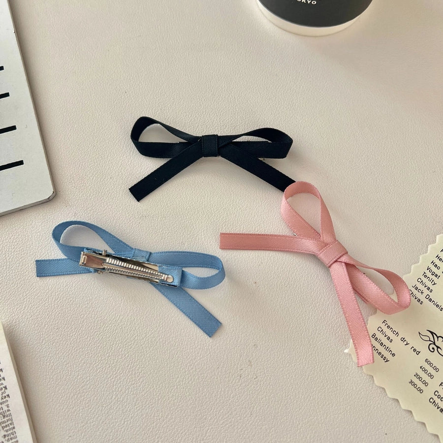 Women's Simple Style Bow Knot Cloth Hair Clip