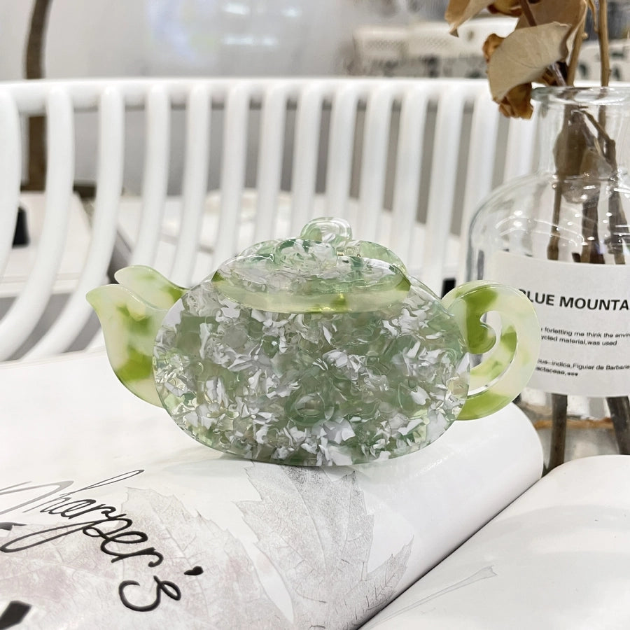 Women's Elegant Retro Teapot Acetic acid sheets Hair Claws