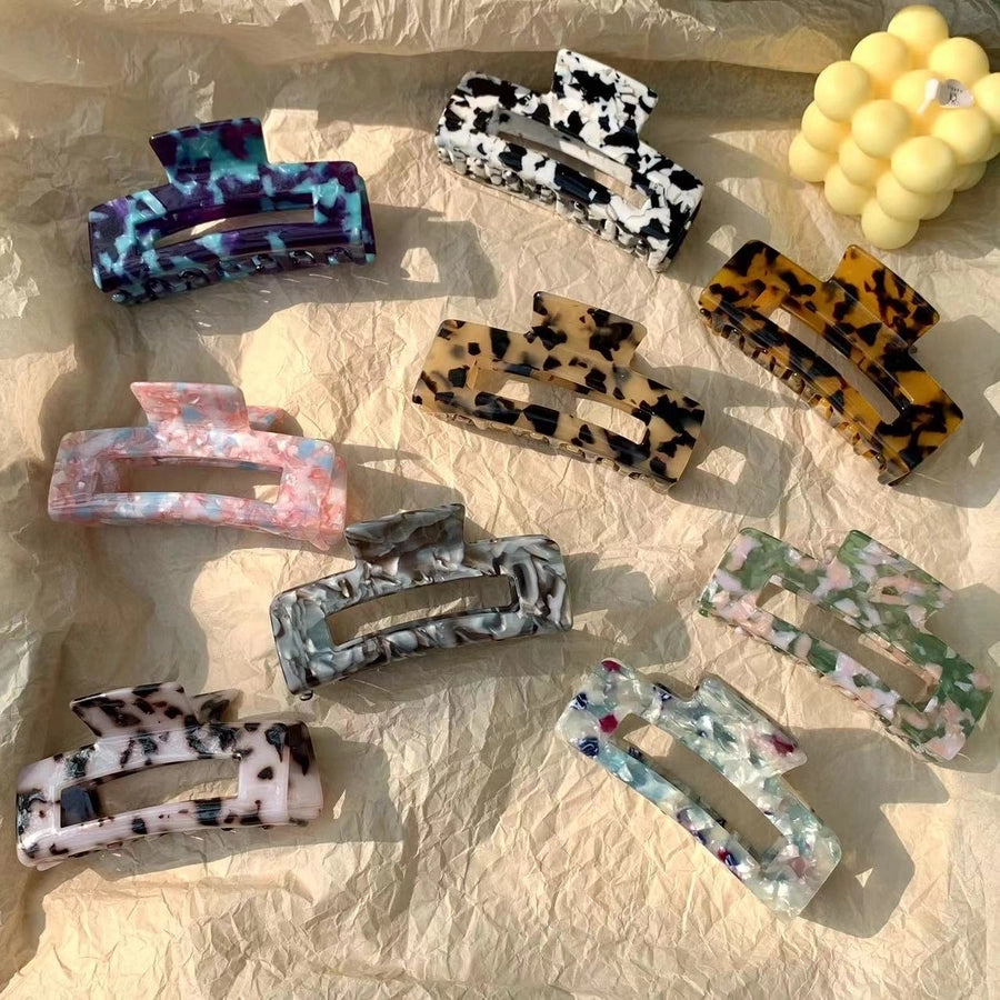 women's vintage style geometric acetic acid sheets hair claws