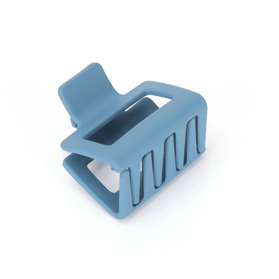 women's simple style square plastic hair claws