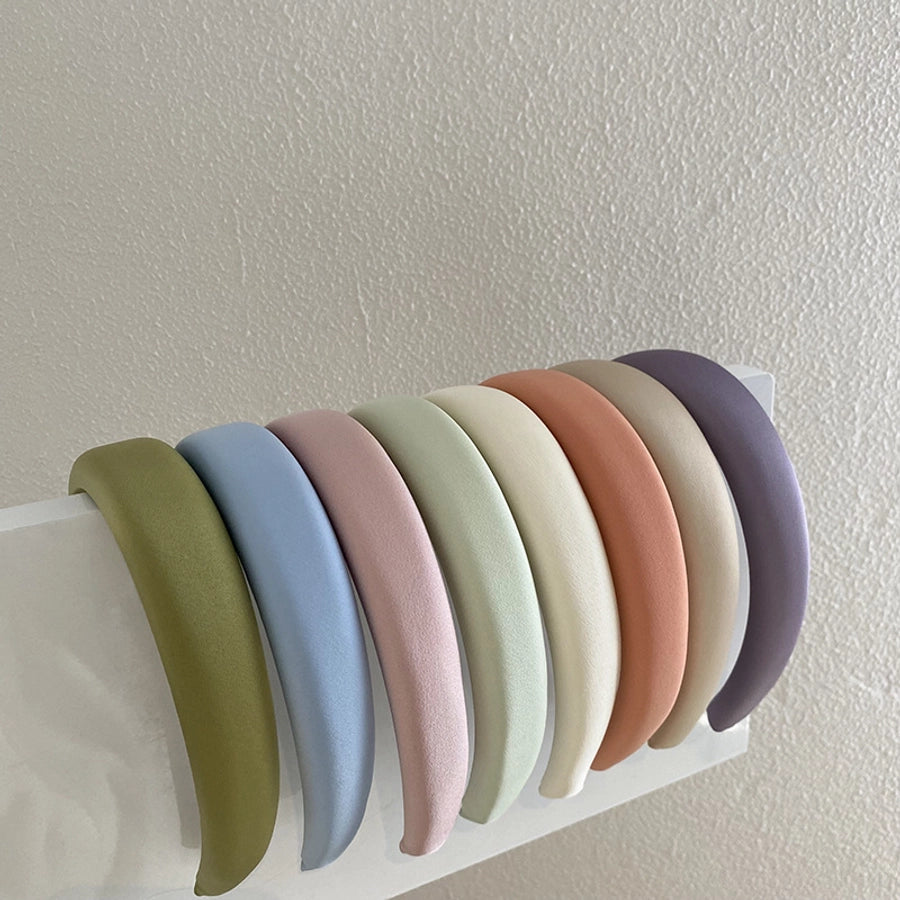 simple style solid color cloth handmade hair band 1 piece