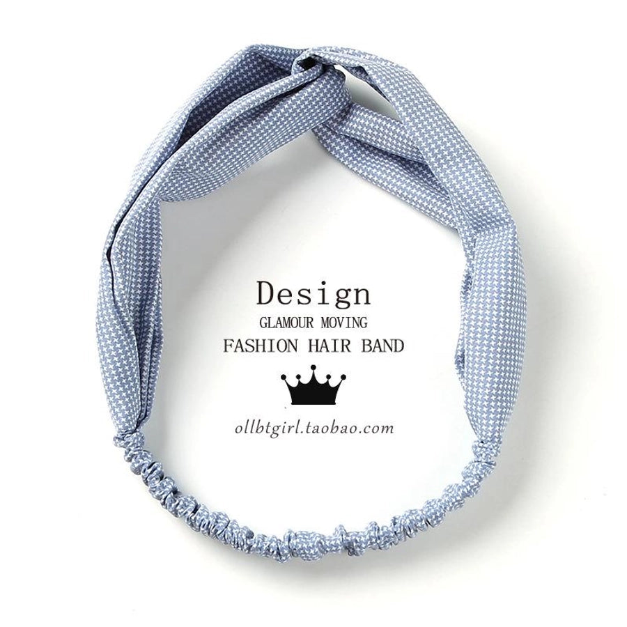 retro small dot wide-brimmed cross hair band nhof157730