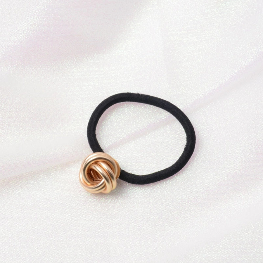Women's Simple Style Color Block Alloy Plating Hair Tie