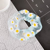 korean simple mesh daisy hair scrunchies