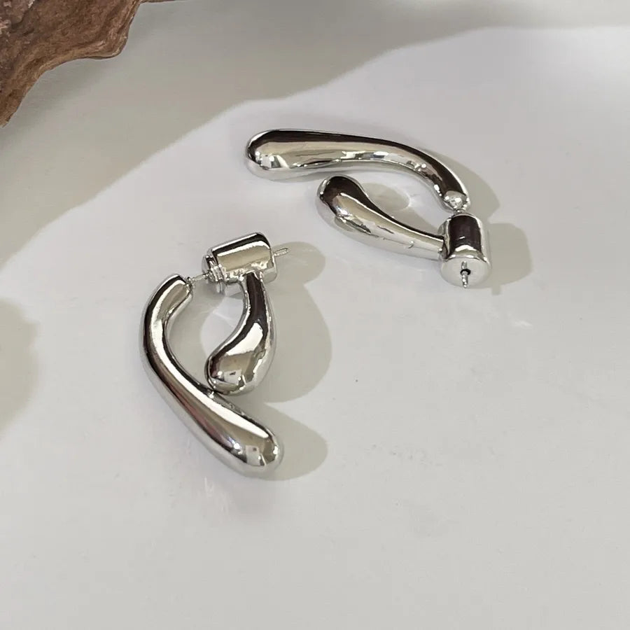 1 Pair Simple Style Classic Style Geometric Copper Ear Studs