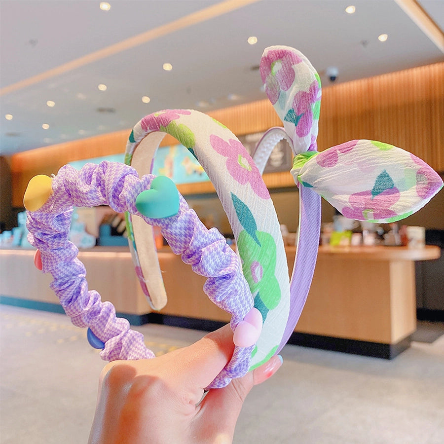 kid's cute cartoon fruit cloth hair band