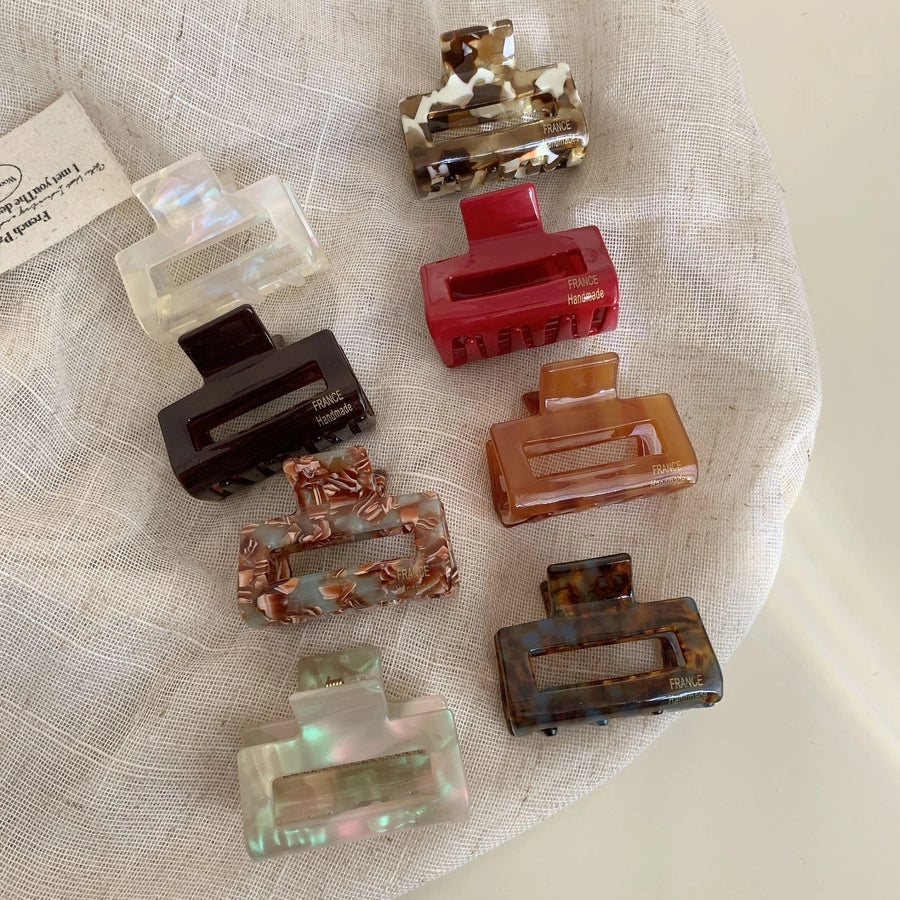 Women's Simple Style Classic Style Solid Color Acetic acid sheets Hair Claws