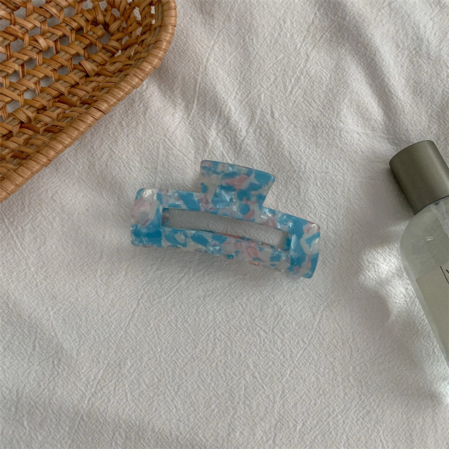 fashion color block acetic acid sheets hair claws 1 piece