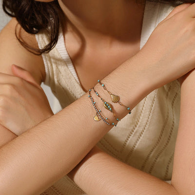 Elegant Simple Style Dolphin Shell 304 Stainless Steel Bracelets In Bulk