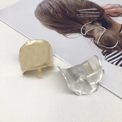 Women's Simple Style Geometric Metal Plating Hair Tie