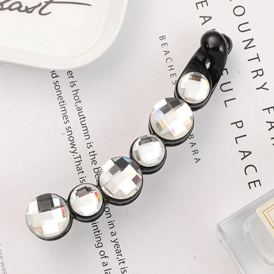 simple style geometric plastic artificial pearls hair clip