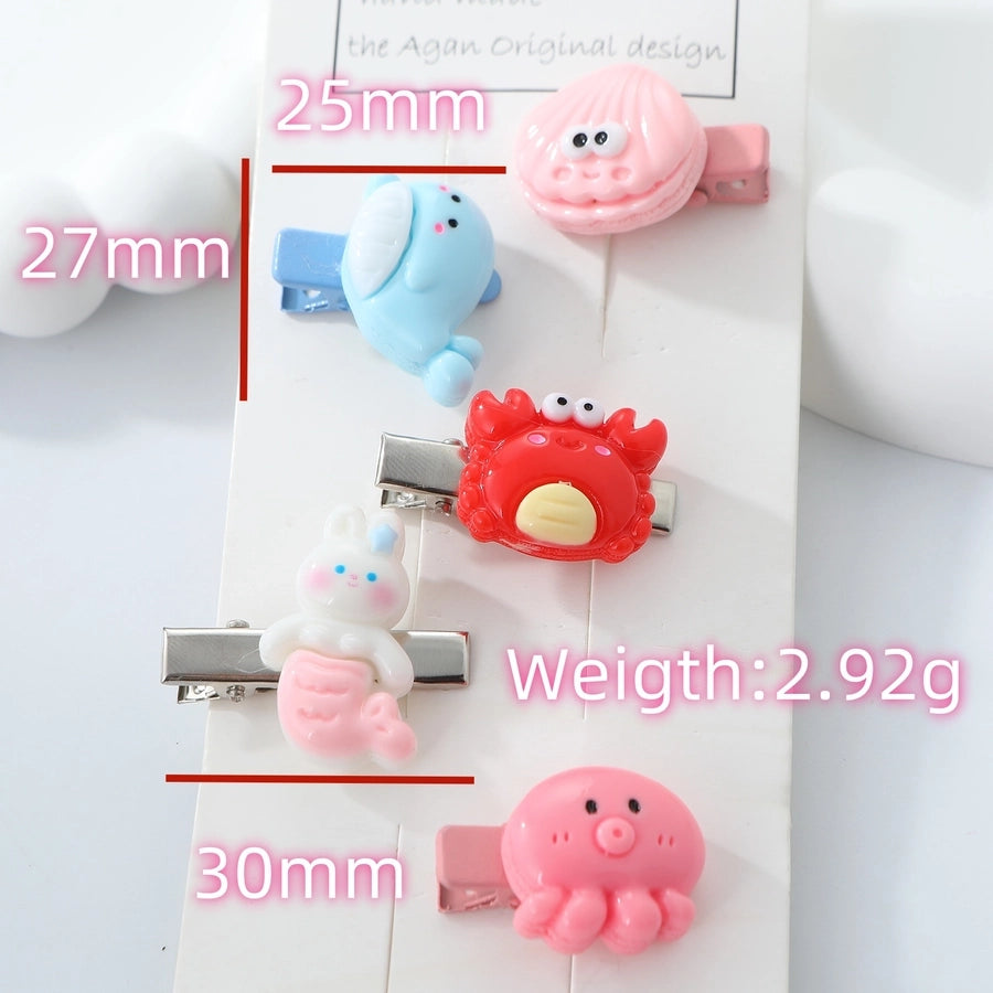 Women's Cute Animal Arylic Alloy Hair Clip