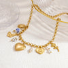 Jewelry Simple Style Classic Style Heart Shape 304 Stainless Steel Plating Pendant Necklace