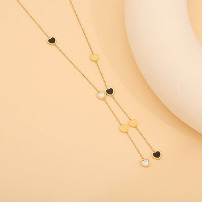 Jewelry Simple Style Classic Style Commute Star Heart Shape 304 Stainless Steel 18K Gold Plated Necklace