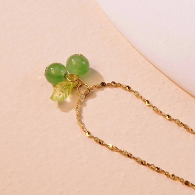 Jewelry Simple Style Commute Cherry 304 Stainless Steel 18K Gold Plated Plating Pendant Necklace