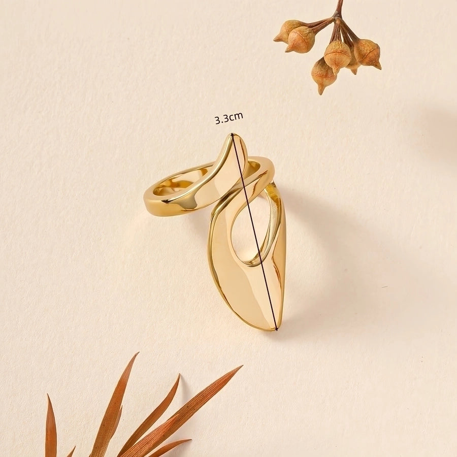 Jewelry IG Style Simple Style Geometric 304 Stainless Steel 18K Gold Plated Rings