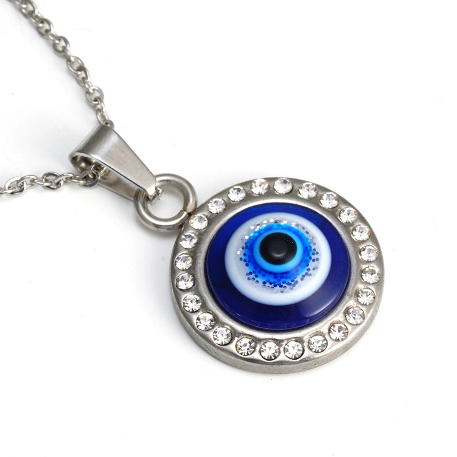 1 Piece Titanium Steel Devil's Eye Pendant