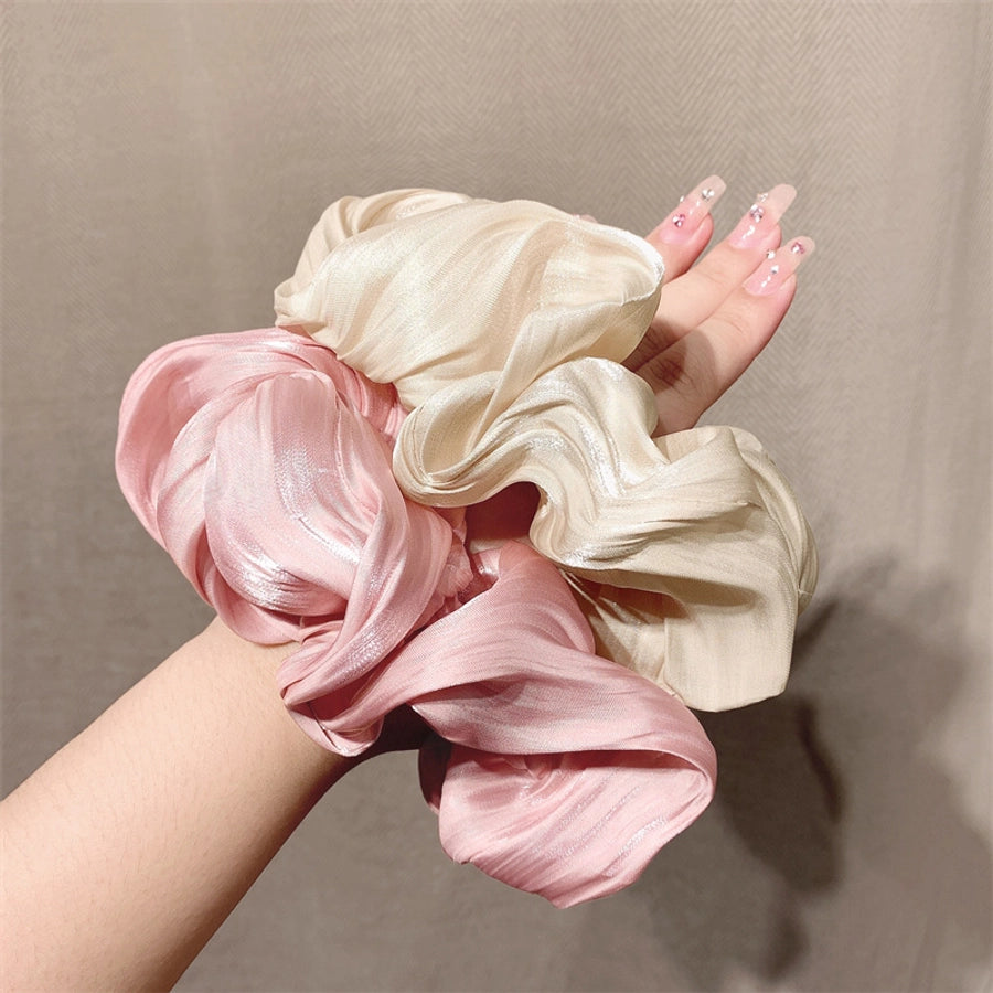 simple style solid color cloth hair tie