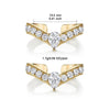 1 Pair Elegant Simple Style Geometric Copper Zircon 24K Gold Plated Drop Earrings Ear Cuffs