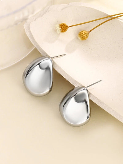 1 Pair Casual Romantic Solid Color Geometric 304 Stainless Steel Ear Studs