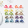 women's simple style colorful plastic hollow out hair claws
