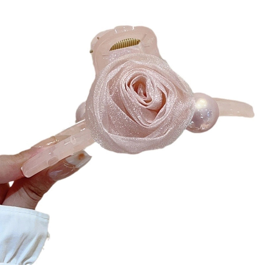 Women's Simple Style Classic Style Flower Plastic Resin Flowers Hair Claws