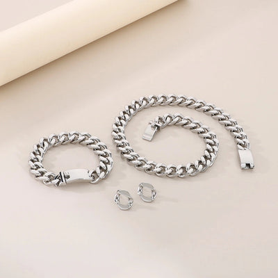 Trendy Unique Fashion Stainless Steel Cuban Link Chain Bracelet