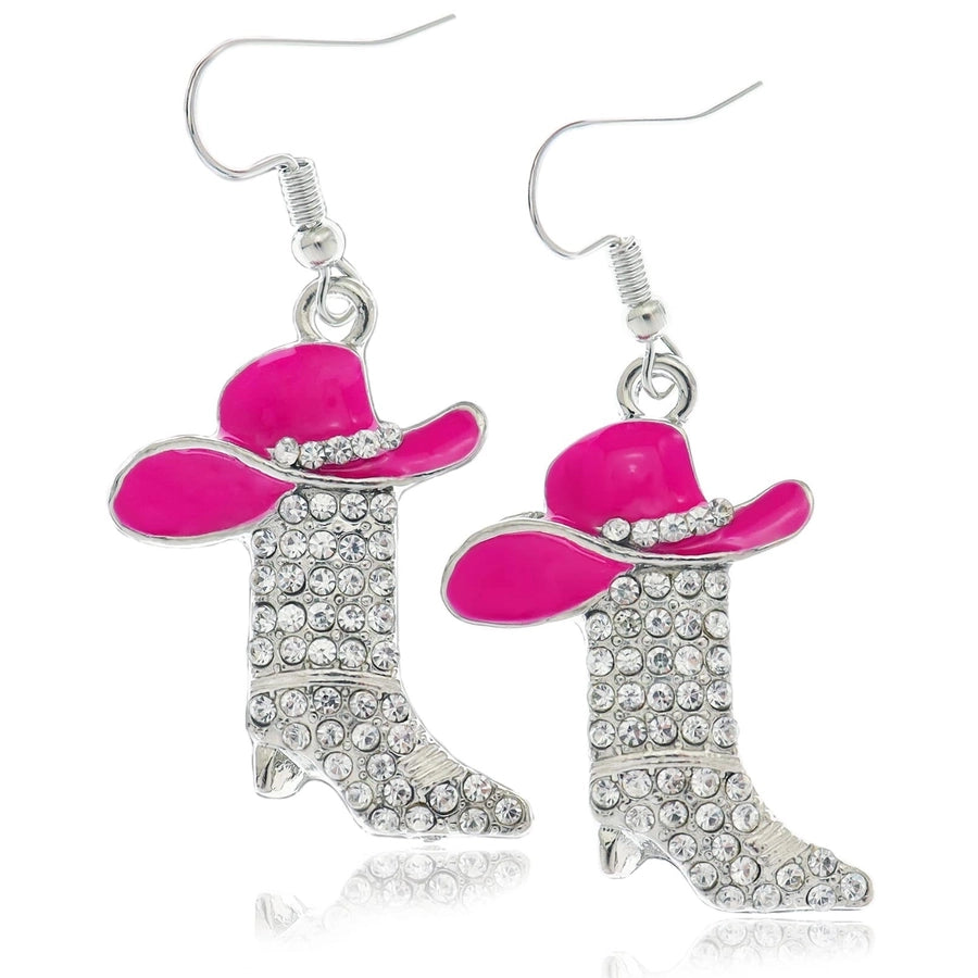 1 Pair Casual Simple Style Streetwear Boots Plating Copper Zircon Drop Earrings