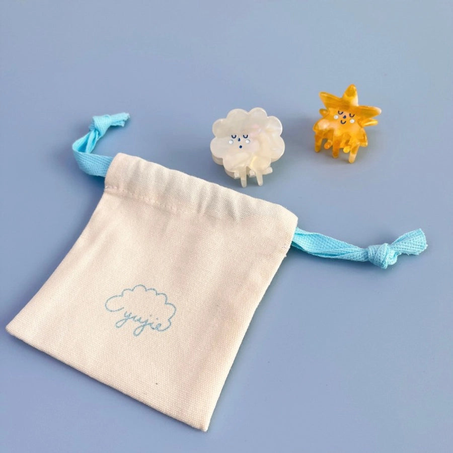 simple style clouds star arylic hollow out hair claws