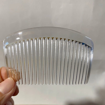 Factory direct sales 29 teeth black coffee plastic bangs comb hair plate Korean fashion hair comb