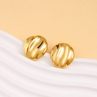 1 Pair Simple Style Classic Style Round 304 Stainless Steel 316 Stainless Steel  Ear Studs