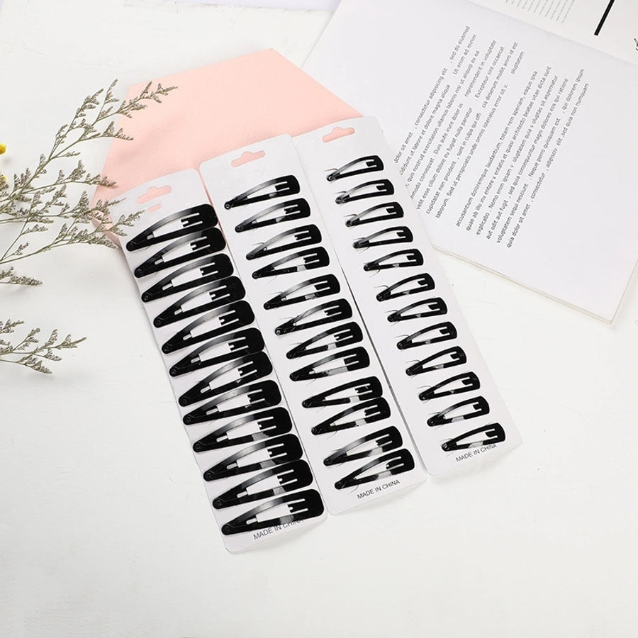 Women's Girl'S Simple Style Triangle Solid Color Iron Hair Clip