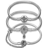 Copper Silver Plated Star Moon Bracelets