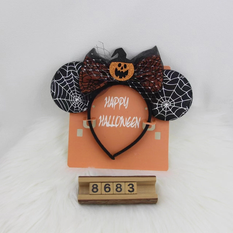 Women's Hip-Hop Funny Halloween Pattern Mixing Lace Hair Band