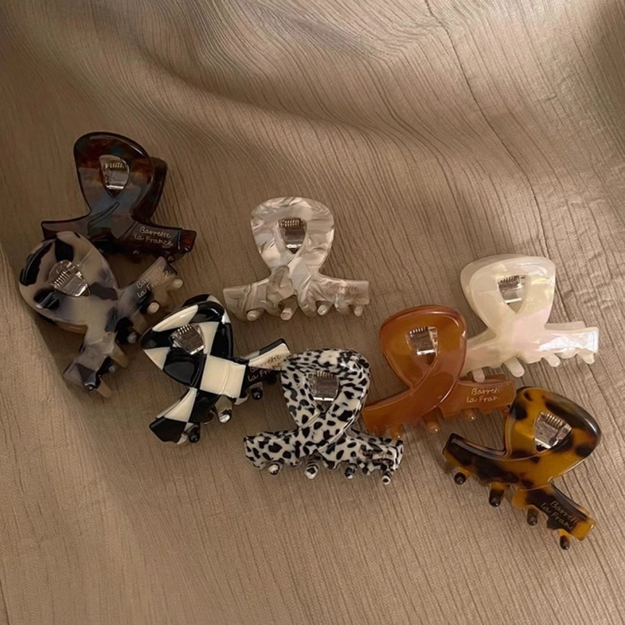 classic style solid color acetic acid sheets polishing hair claws