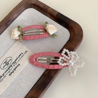 Women's Casual Simple Style Streetwear Flower Cloth Hair Clip