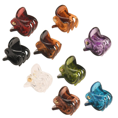 simple style color block plastic hair claws
