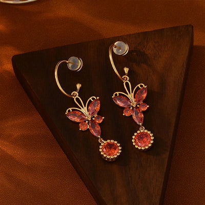 1 Pair Elegant Simple Style Heart Shape Eye Bee Inlay Copper Freshwater Pearl Zircon 18K Gold Plated Drop Earrings