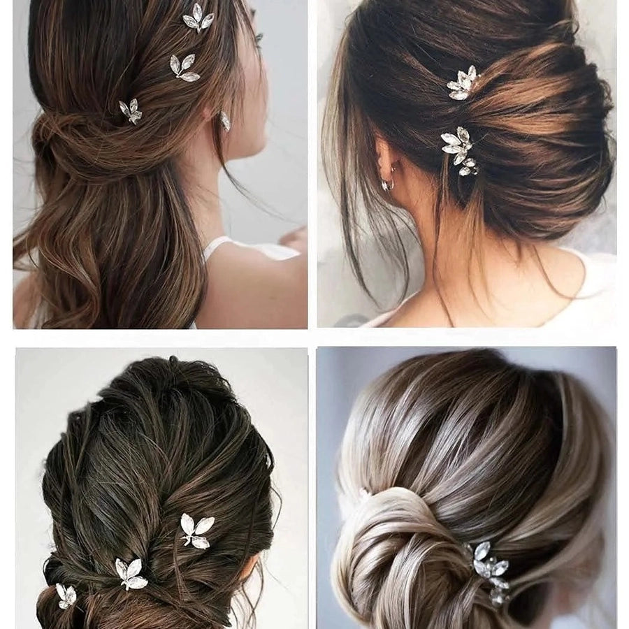 Women's Simple Style Classic Style Solid Color Alloy Inlay Hair Clip