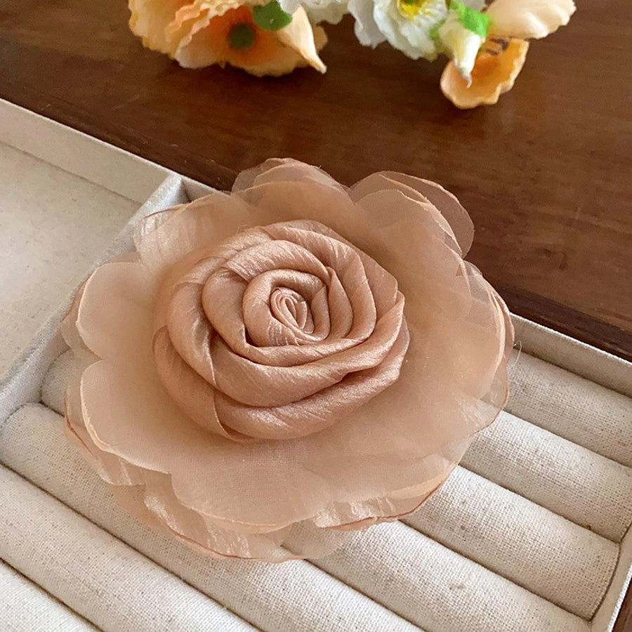 Women's Simple Style Classic Style Flower Cloth Hair Clip