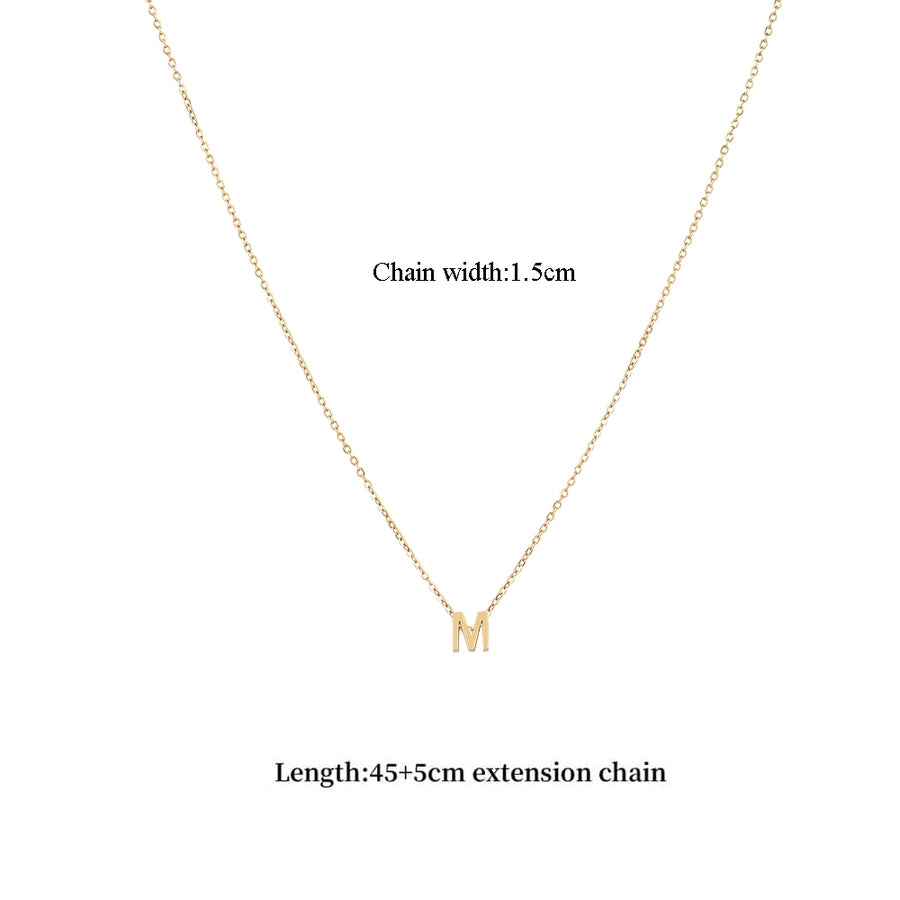 Jewelry Casual Classic Style Letter 201 Stainless Steel 304 Stainless Steel Pendant Necklace