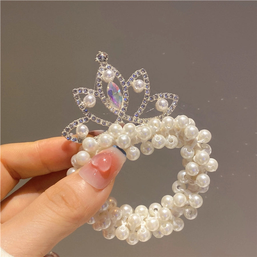 cute crown plastic hair tie