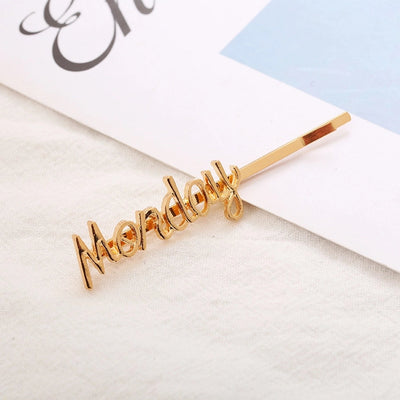 Women's IG Style Korean Style Letter Alloy Plating Hair Clip