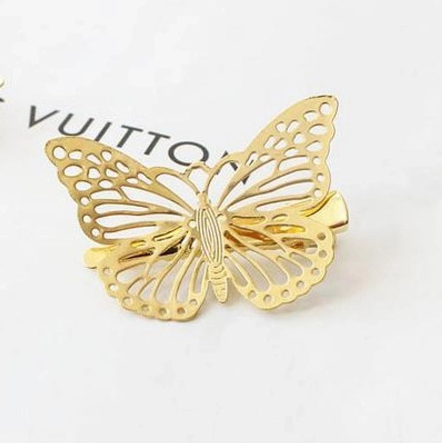 Women's Casual Simple Style Streetwear Butterfly Alloy Plating Hair Clip