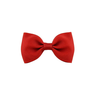 european and american solid color children's bow cute hairpin